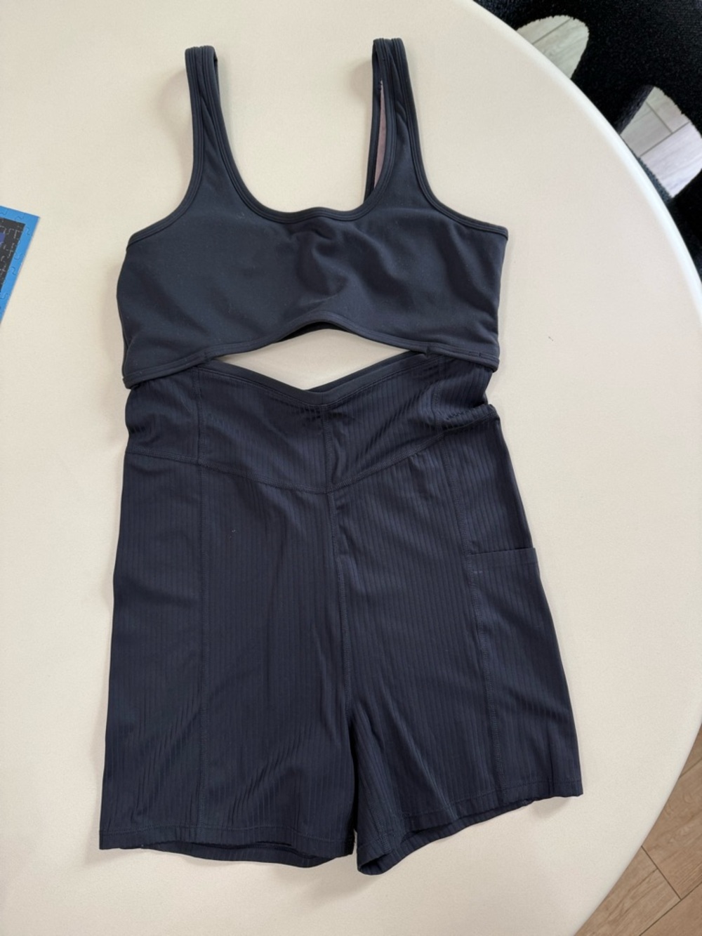 Black Prana Cutout One-Piece Romper